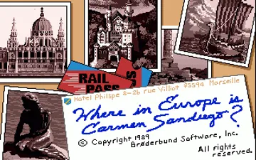 Where in Europe is Carmen Sandiego_Disk1 screen shot title